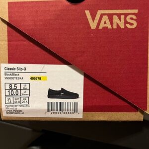 Vans Classic Slip-On Black Shoes